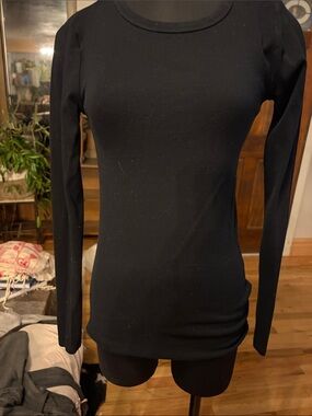 GAP small talk Black Long Sleeve Crewneck Top